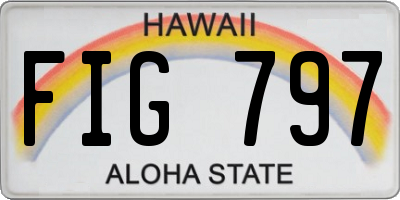 HI license plate FIG797