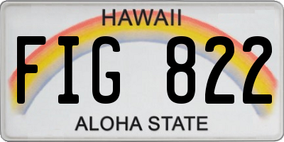 HI license plate FIG822