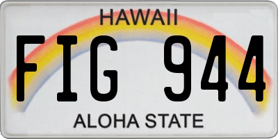 HI license plate FIG944