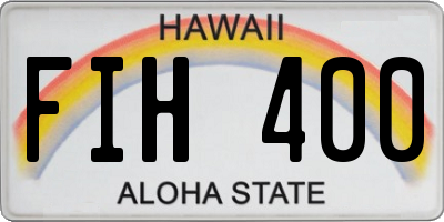 HI license plate FIH400