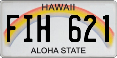 HI license plate FIH621