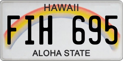 HI license plate FIH695