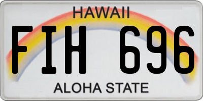 HI license plate FIH696