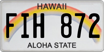 HI license plate FIH872