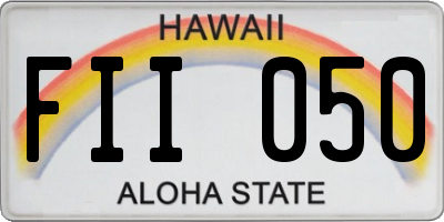 HI license plate FII050