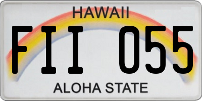 HI license plate FII055