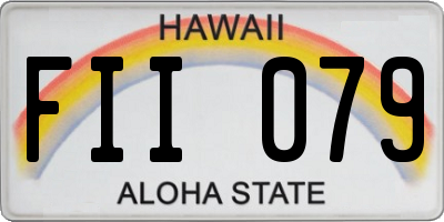 HI license plate FII079