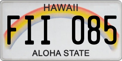 HI license plate FII085