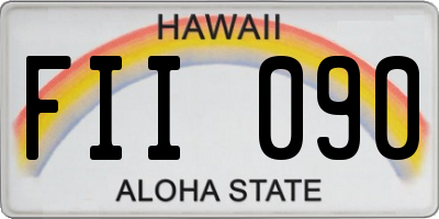 HI license plate FII090