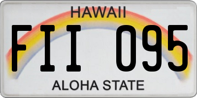 HI license plate FII095