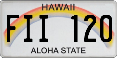 HI license plate FII120