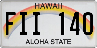 HI license plate FII140
