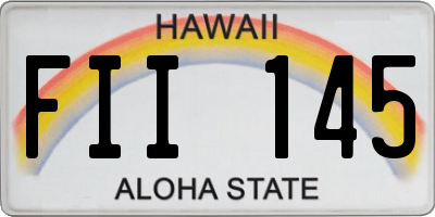 HI license plate FII145