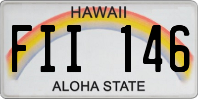 HI license plate FII146