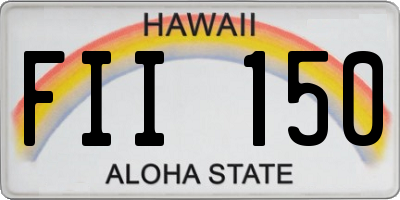 HI license plate FII150