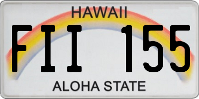 HI license plate FII155