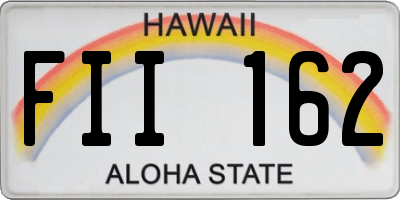 HI license plate FII162