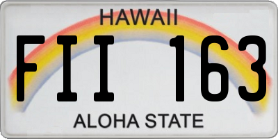 HI license plate FII163