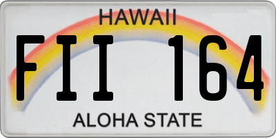 HI license plate FII164