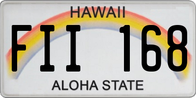 HI license plate FII168