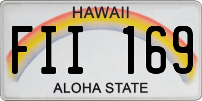 HI license plate FII169