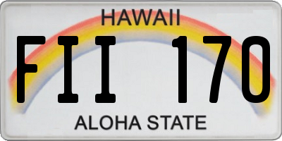 HI license plate FII170