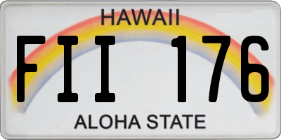 HI license plate FII176