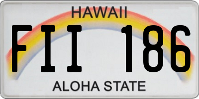 HI license plate FII186