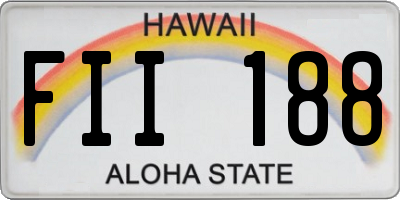 HI license plate FII188