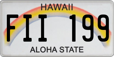 HI license plate FII199