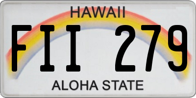 HI license plate FII279