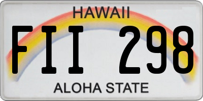 HI license plate FII298