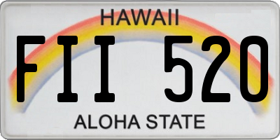 HI license plate FII520