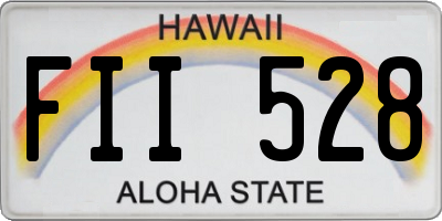 HI license plate FII528