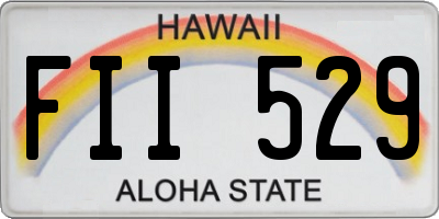 HI license plate FII529