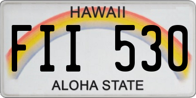 HI license plate FII530