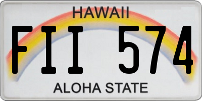 HI license plate FII574