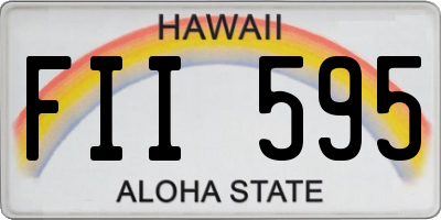 HI license plate FII595