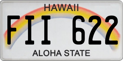 HI license plate FII622