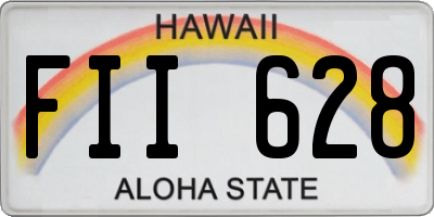 HI license plate FII628