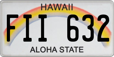 HI license plate FII632