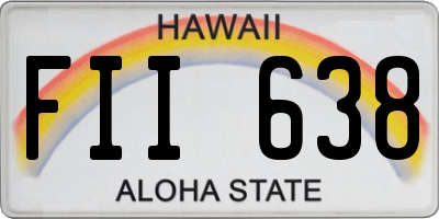HI license plate FII638