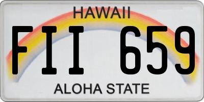 HI license plate FII659