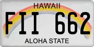HI license plate FII662