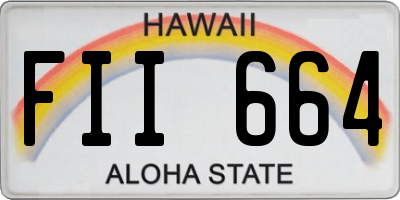 HI license plate FII664