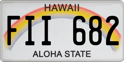 HI license plate FII682
