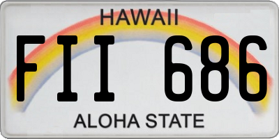 HI license plate FII686