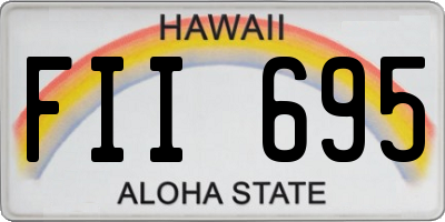HI license plate FII695