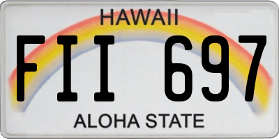 HI license plate FII697