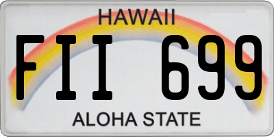 HI license plate FII699